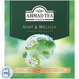 Чай Ahmad Tea Мята-Мелиса, зеленый, пакетики в конвертах, 100x1,8г/уп