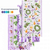 Полотенце кух. вафельное 35x60 160гр/м2, Лавандовое поле ассорти, 10 шт