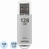 Флеш-память Smartbuy UFD 3.0/3.1 128GB V-Cut Silver (SB128GBVC-S3)