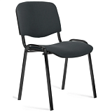 Стул UP_EChair Rio(ИЗО) чёрный, ткань серая С73