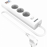 Сетевой фильтр Philips CHP4336WA/51 3р/2м с USB, 10А, белый