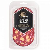 Колбаса Швейцарская Клинский Черный Кабан в/к с пармезаном 85г нарезка