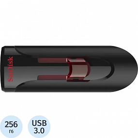 Флеш-память SanDisk Cruzer Glide 256GB/USB3.0/черный (SDCZ600-256G-G35)