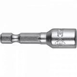 Бита с торцевой головкой ЗУБР магнит. 1/4'',Cr-V, 6х45мм, 2шт.(26392-06-02)