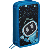 Пенал Robot Hello 2 отд., ткань, 190х110 мм, ПКТ 11-20